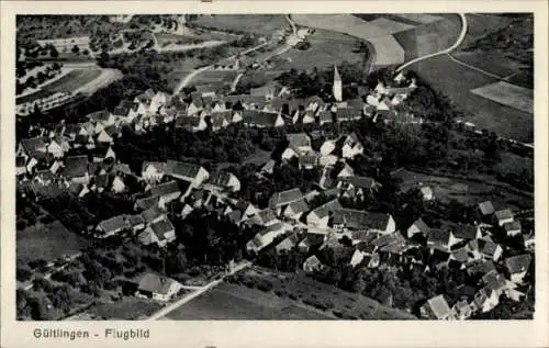 Ak Gültlingen Wildberg im Schwarzwald, Fliegeraufnahme