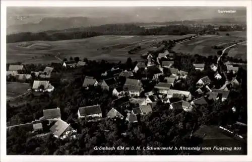 Ak Grömbach im Schwarzwald, Fliegeraufnahme