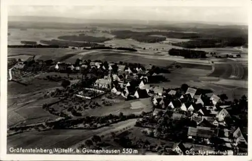 Ak Gräfensteinberg Haundorf in Mittelfranken, Fliegeraufnahme