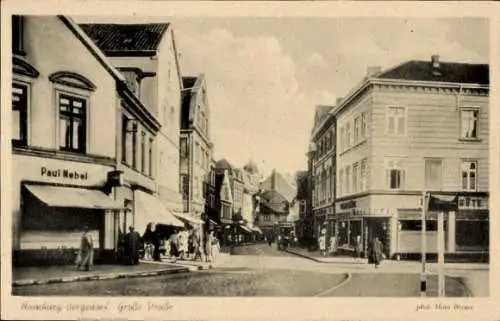 Ak Hamburg Bergedorf, Große Straße, Geschäft Paul Nebel