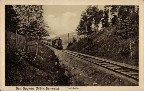 Ak Buckow in der Märkischen Schweiz, Kleinbahn