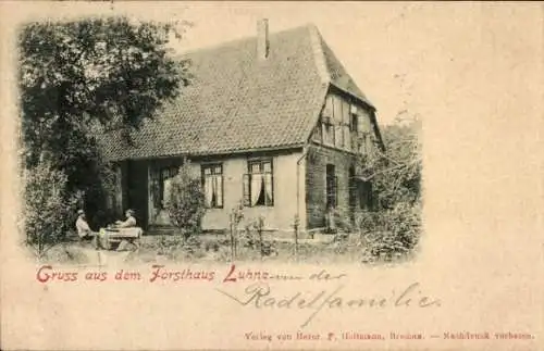 Ak Rotenburg an der Wümme, Forsthaus Luhne