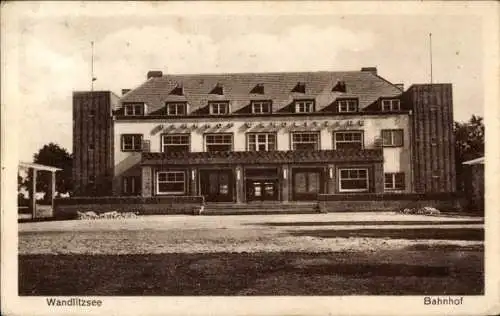 Ak Wandlitzsee Wandlitz in der Mark, Bahnhof