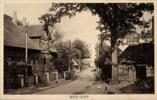 Ak Bissendorf Wedemark Region Hannover, Straßenpartie, Gasthof zur Eiche