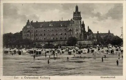 Ak Kołobrzeg Ostseebad Kolberg Pommern, Strandschloss