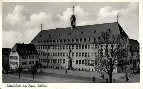 Ak Rüsselsheim in Hessen, Rathaus