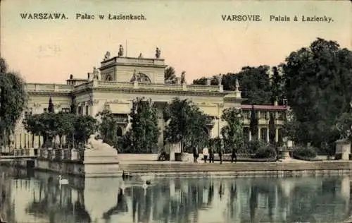 Ak Warszawa Warschau Polen, Palais a lazienky