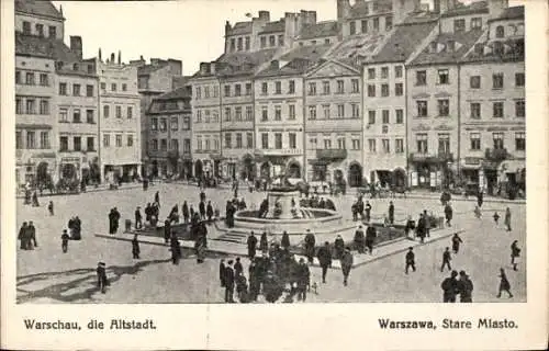 Ak Warszawa Warschau Polen, Altstadt