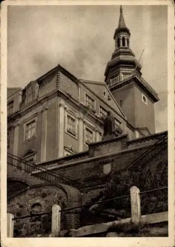 Ak Graudenz, Aufgang von der Weichsel zum Rathausplatz