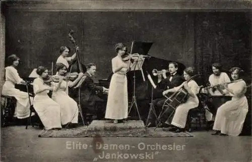 Ak Elite-Damen-Orchester Jankowski, Konzert, Musikinstrumente