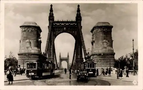 Ak Budapest Ungarn, Elisabeth-Brücke