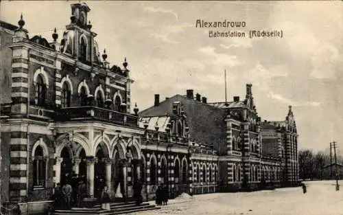 Ak Aleksandrowo Orzysz Alexandrowo Ostpreußen, Bahnhof