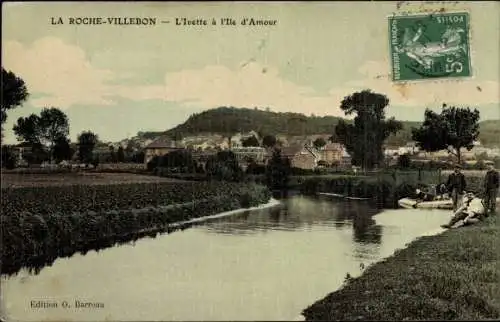 Ak La Roche Villebon Essonne, L'Ivette a l'Ile d'Amour