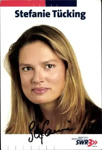 Ak Radiomoderatorin Stefanie Tücking, SWR 3, Portrait, Autogramm