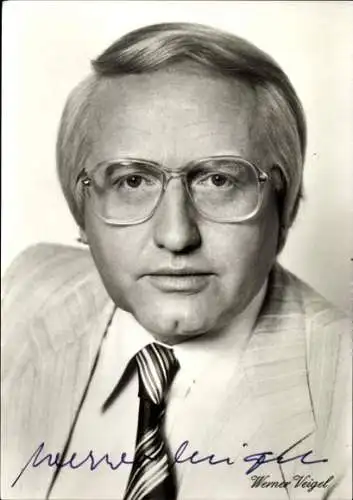 Ak Schauspieler Werner Veigel, Portrait, Autogramm