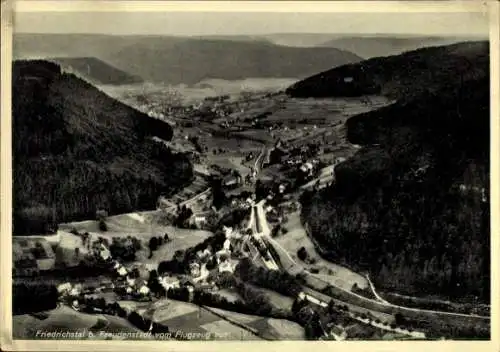 Ak Friedrichsthal Baiersbronn im Schwarzwald, Fliegeraufnahme