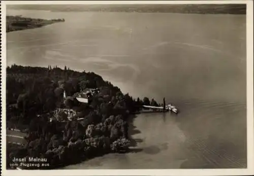 Ak Insel Mainau im Bodensee, Fliegeraufnahme