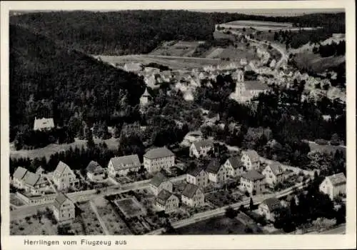 Ak Herrlingen Blaustein in Württemberg, Fliegeraufnahme