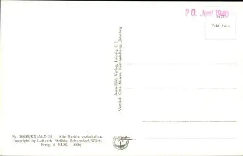 Ak Jüterbog in Brandenburg, Fliegeraufnahme