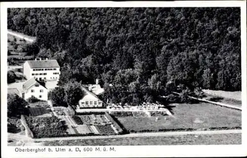 Ak Oberberghof Ulm an der Donau, Fliegeraufnahme