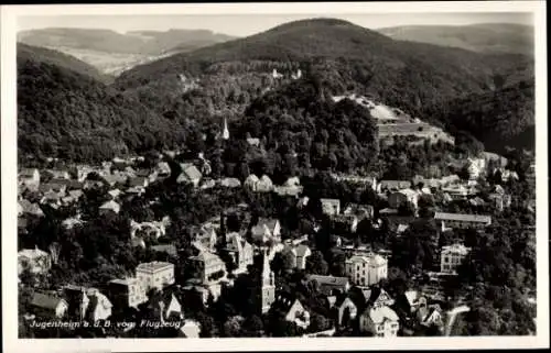 Ak Jugenheim an der Bergstraße Hessen, Fliegeraufnahme