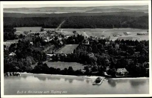 Ak Buch am Ammersee Inning Oberbayern, Fliegeraufnahme