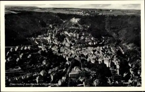 Ak Oberndorf am Neckar, Fliegeraufnahme