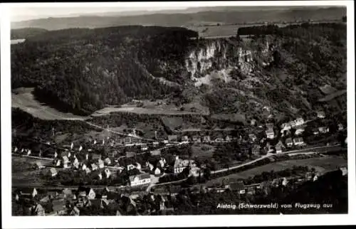 Ak Aistaig Oberndorf am Neckar Schwarzwald, Fliegeraufnahme