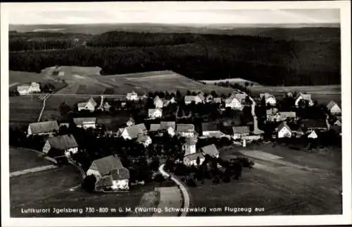 Ak Igelsberg Freudenstadt im Schwarzwald, Fliegeraufnahme