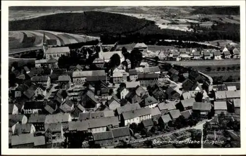 Ak Baumholder im Westrich, Nahe, Fliegeraufnahme