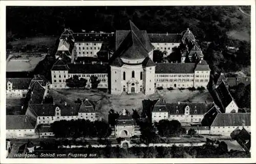 Ak Wiblingen Ulm an der Donau Baden, Schloss, Fliegeraufnahme