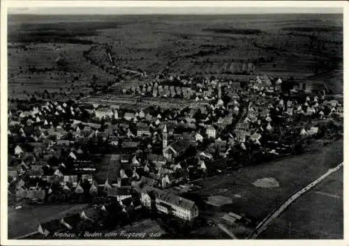 Ak Kronau in Baden, Fliegeraufnahme