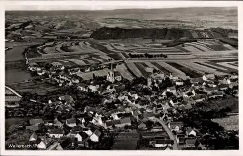 Ak Weilerbach in der Pfalz, Fliegeraufnahme