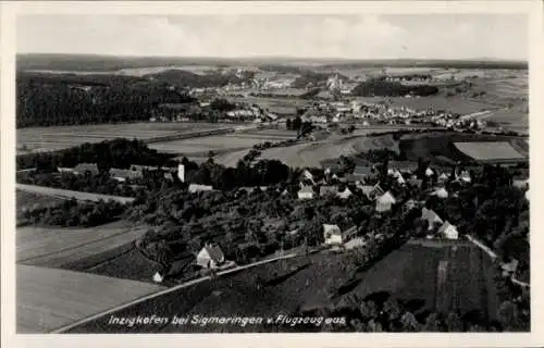 Ak Inzigkofen Baden Württemberg, Fliegeraufnahme