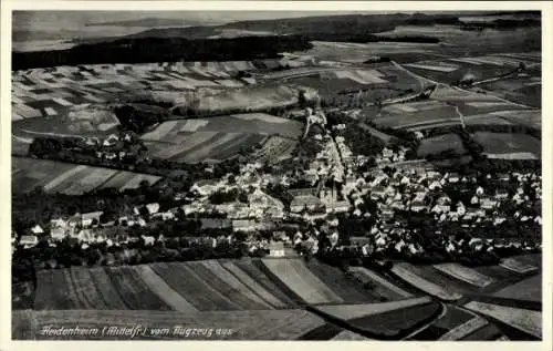 Ak Heidenheim am Hahnenkamm Mittelfranken, Fliegeraufnahme