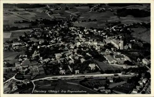 Ak Ebersberg in Oberbayern, Fliegeraufnahme