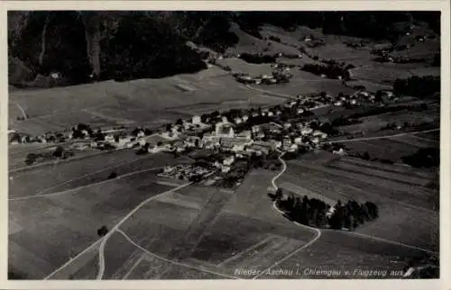 Ak Niederaschau Aschau im Chiemgau Oberbayern, Fliegeraufnahme