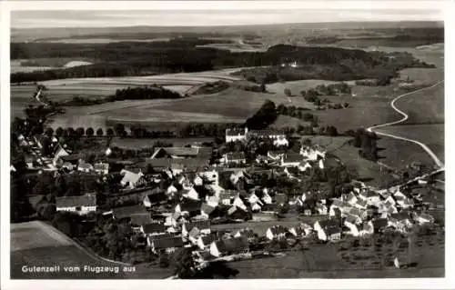 Ak Gutenzell Hürbel Oberschwaben Württemberg, Fliegeraufnahme