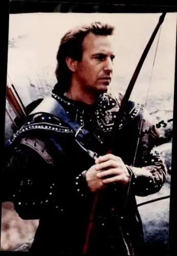 Foto Schauspieler Kevin Costner, Porträt, Filmszene Robin Hood