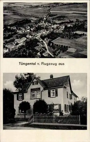 Ak Tüngental Schwäbisch Hall in Württemberg, Fliegeraufnahme, Geschäftshaus, Wohnhaus