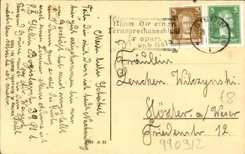 Ak Szczecin Stettin Pommern, Hafenpartie, Bollwerk, Fischerdampfer