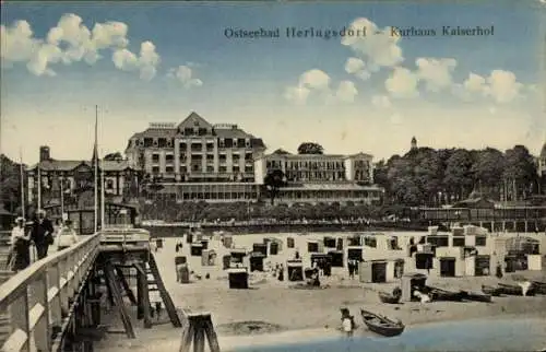 Ak Ostseebad Heringsdorf auf Usedom, Kurhaus Kaiserhof