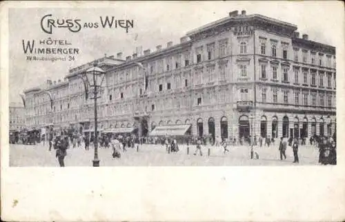 Ak Wien 15 Rudolfsheim Fünfhaus, Hotel Wimberger