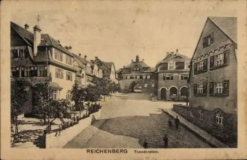 Ak Liberec Reichenberg in Böhmen, Theodorplatz