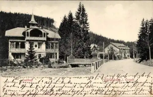 Ak Bärenburg Altenberg im Erzgebirge, Gasthof