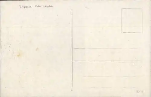 Ak Legnica Liegnitz Schlesien, Friedrichsplatz
