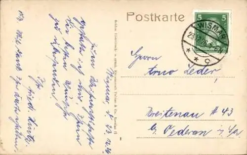 Ak Hansestadt Wismar, Gesamtansicht, Hafen