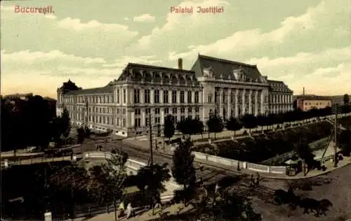 Ak București Bukarest Rumänien, Justizpalast