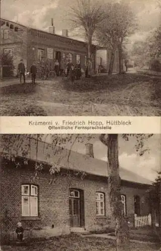 Ak Hüttblek in Schleswig Holstein, Krämerei v. Friedrich Hopp