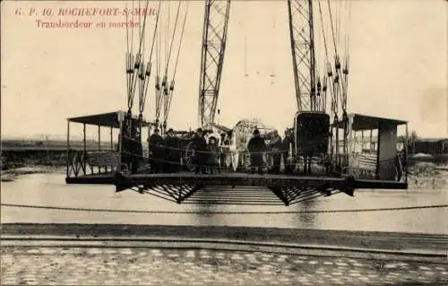 Ak Rochefort sur Mer Charente Maritime, Fähre in Betrieb